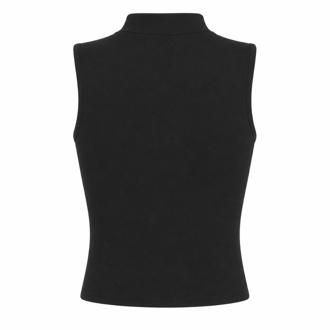 Darth Astronaut Neck Crop - schwarz - Rueckseite