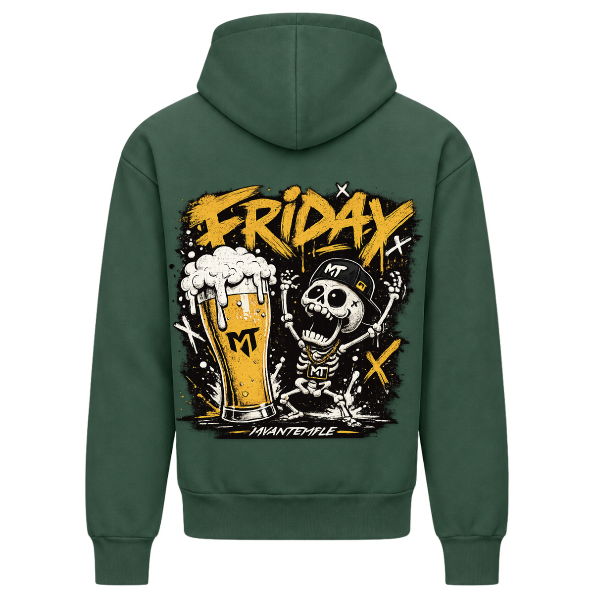 Friday  - Bottle Green - Rueckseite