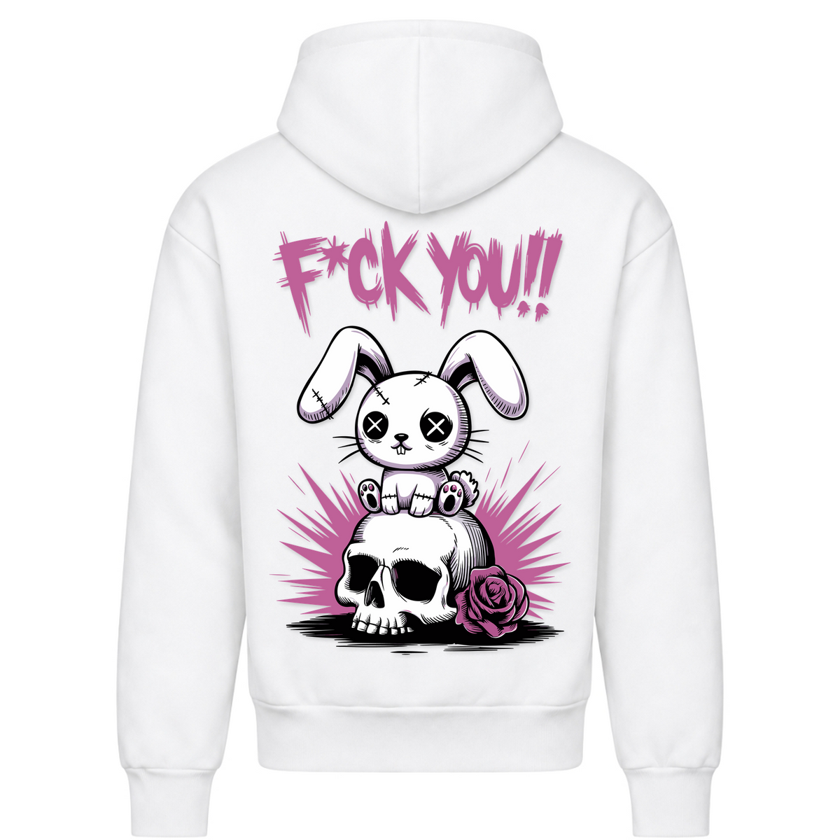 F*uck You Bunny - Arctic White - Rueckseite