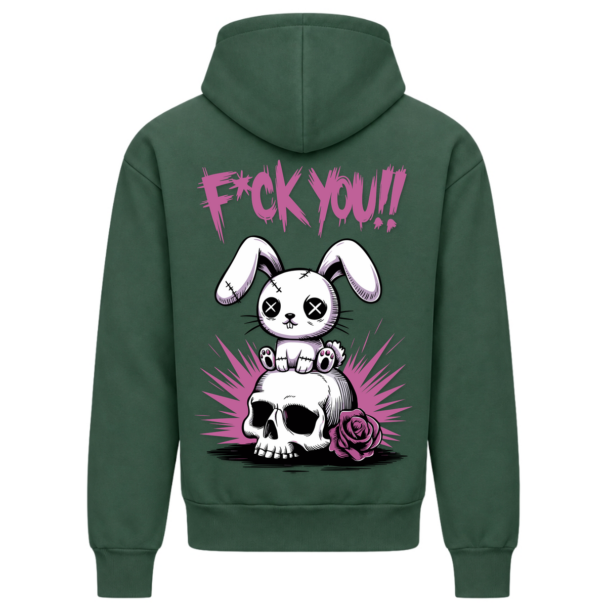 F*uck You Bunny - Bottle Green - Rueckseite
