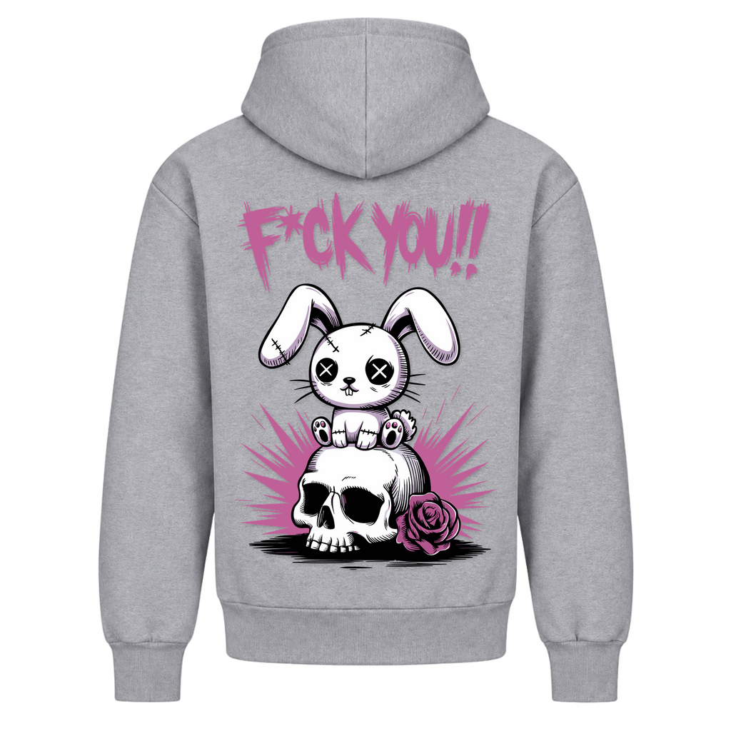 F*uck You Bunny - Heather Grey - Rueckseite
