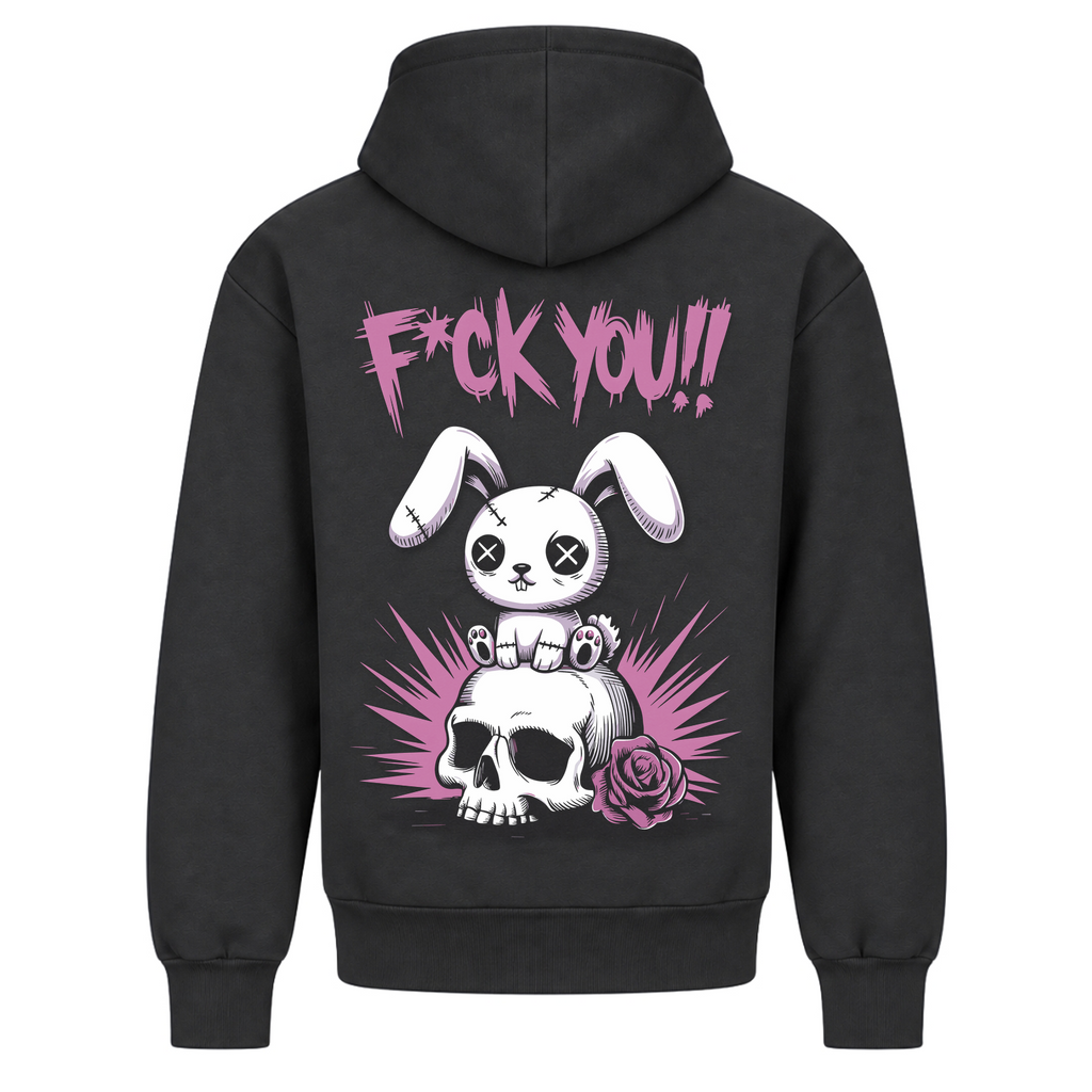 F*uck You Bunny - Solid Charcoal - Rueckseite