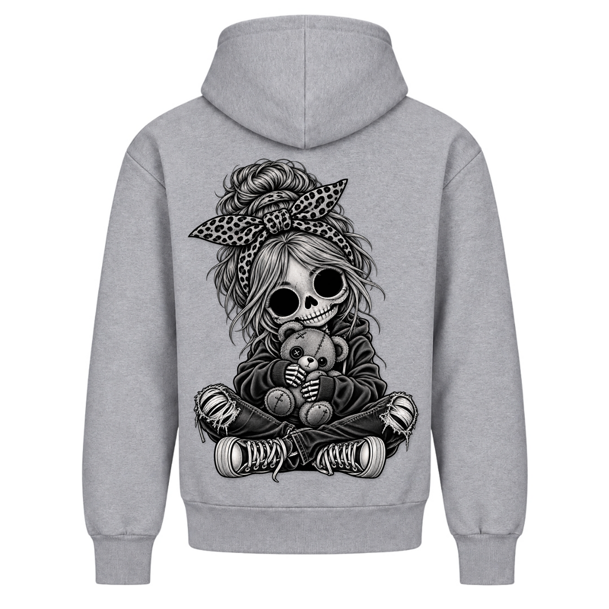 Dead Cute Bear - Heather Grey - Rueckseite