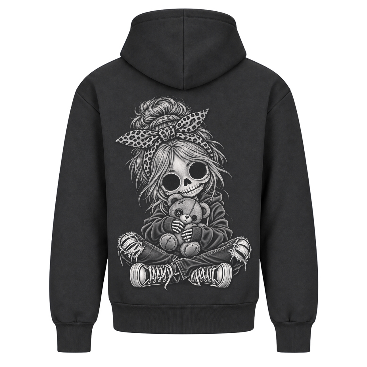 Dead Cute Bear - Solid Charcoal - Rueckseite