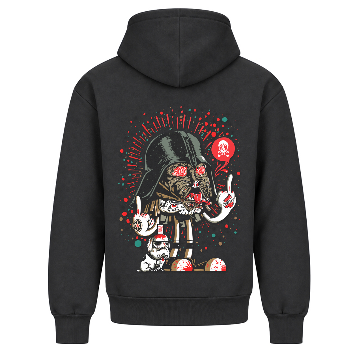 Darth F*ck - Solid Charcoal - Rueckseite