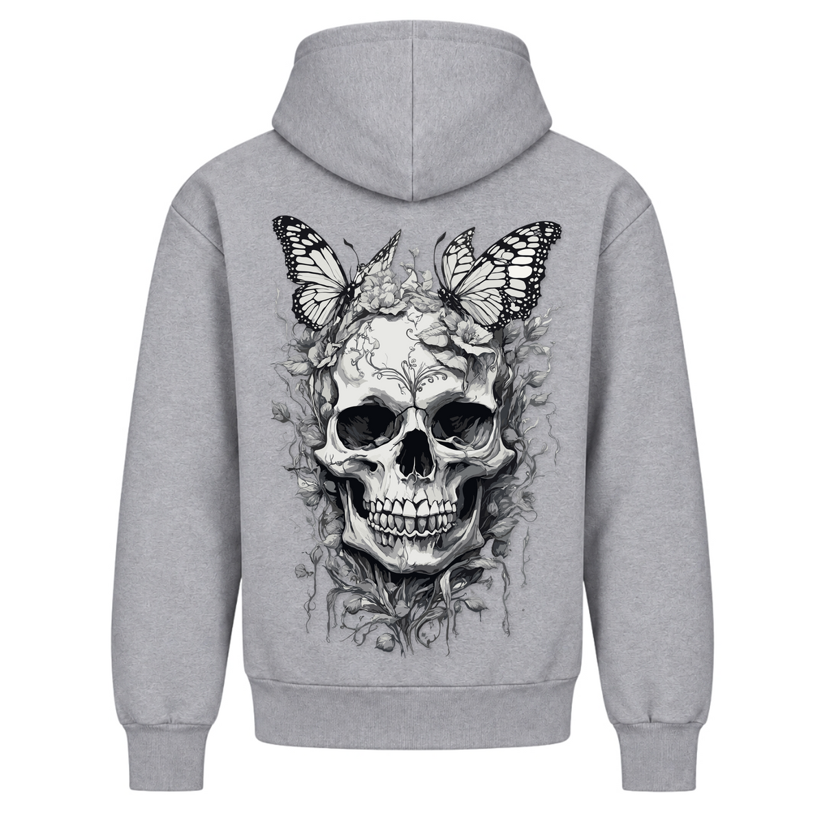 Skull Smile - Heather Grey - Rueckseite