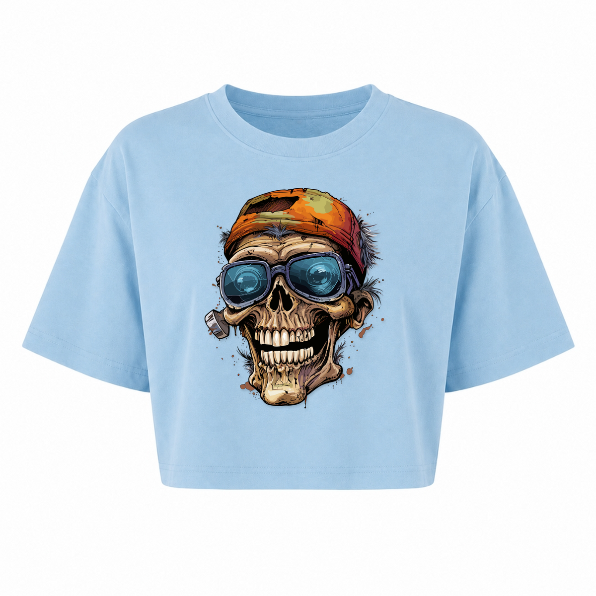 Skull Smile - powder blue