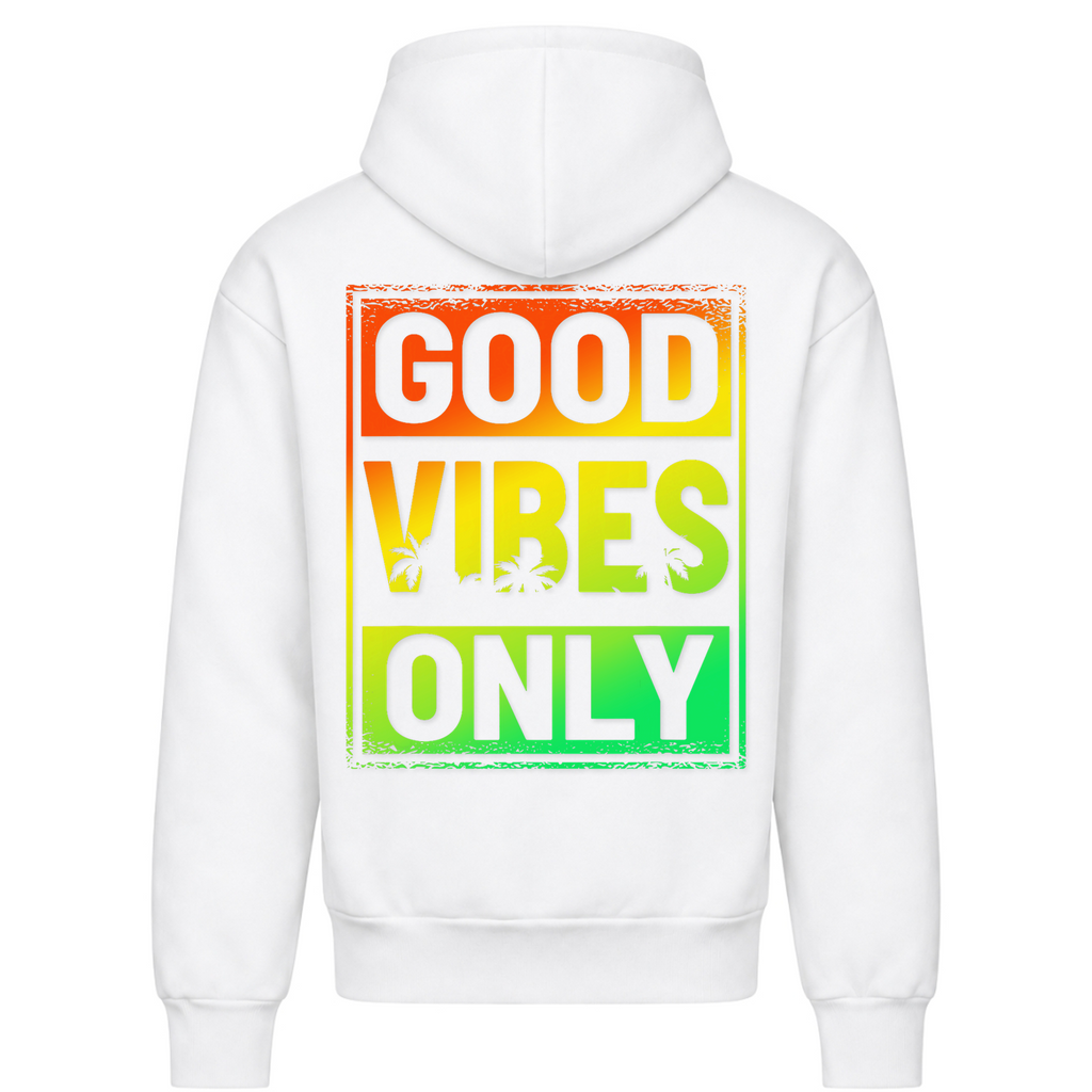 Good Vibes Only Beach  - Arctic White - Rueckseite