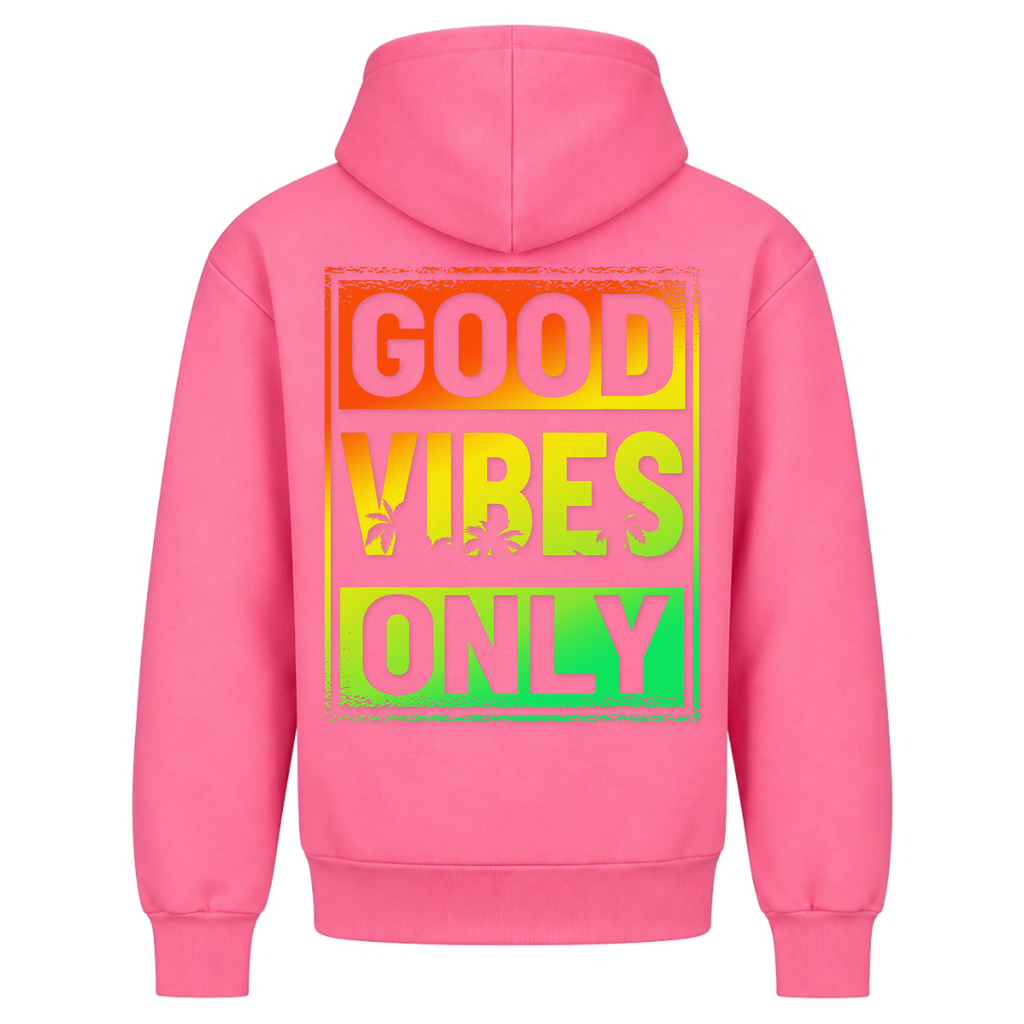 Good Vibes Only Beach  - Bubblegum Pink - Rueckseite