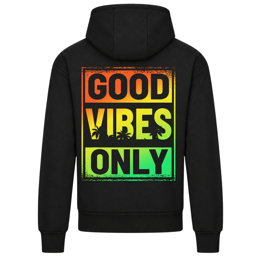 Good Vibes Only Beach  - Deep Black - Rueckseite