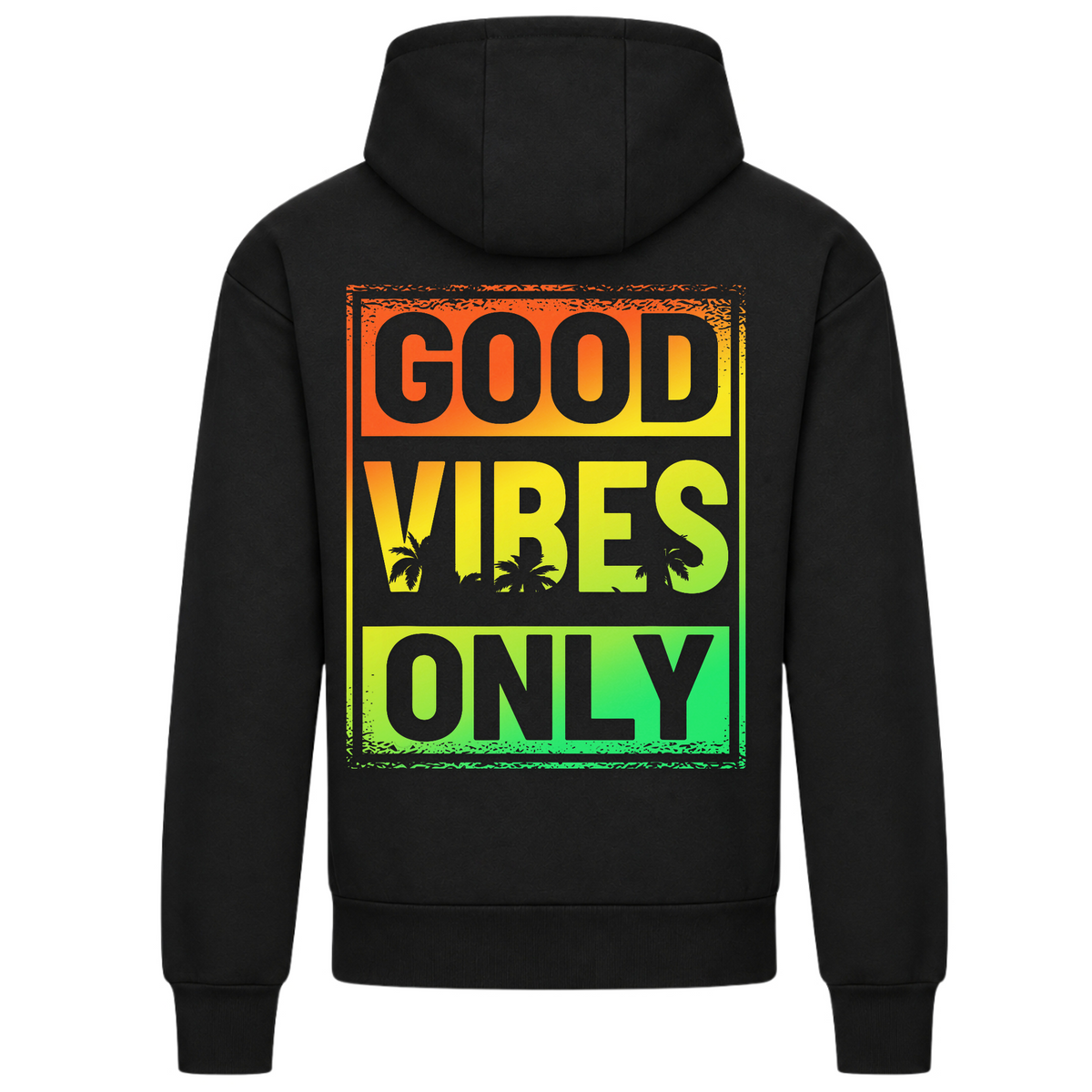 Good Vibes Only Beach  - Deep Black - Rueckseite