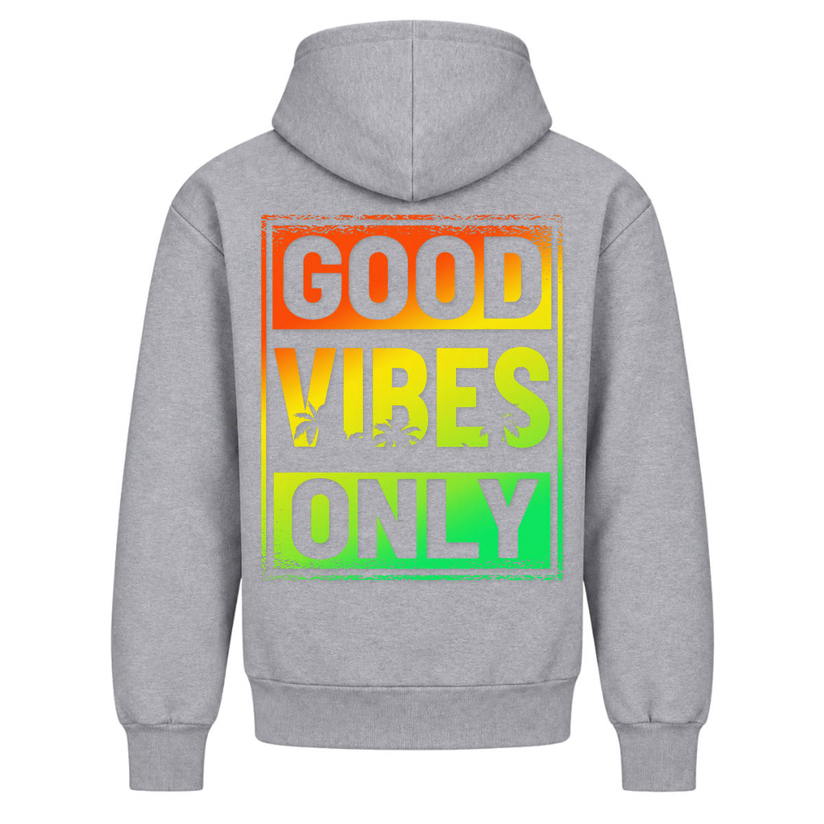 Good Vibes Only Beach  - Heather Grey - Rueckseite