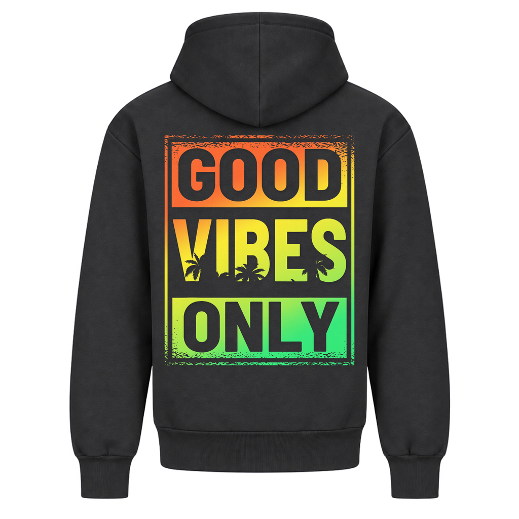 Good Vibes Only Beach  - Solid Charcoal - Rueckseite