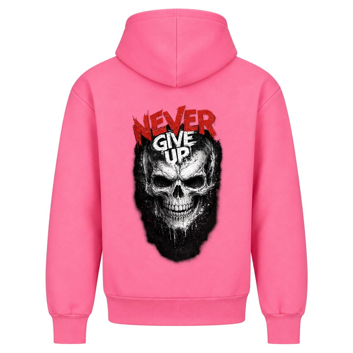 Never give up - Bubblegum Pink - Rueckseite