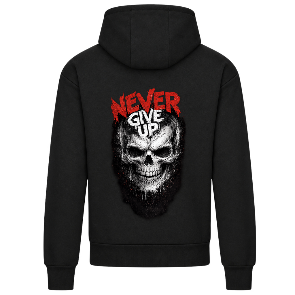 Never give up - Deep Black - Rueckseite