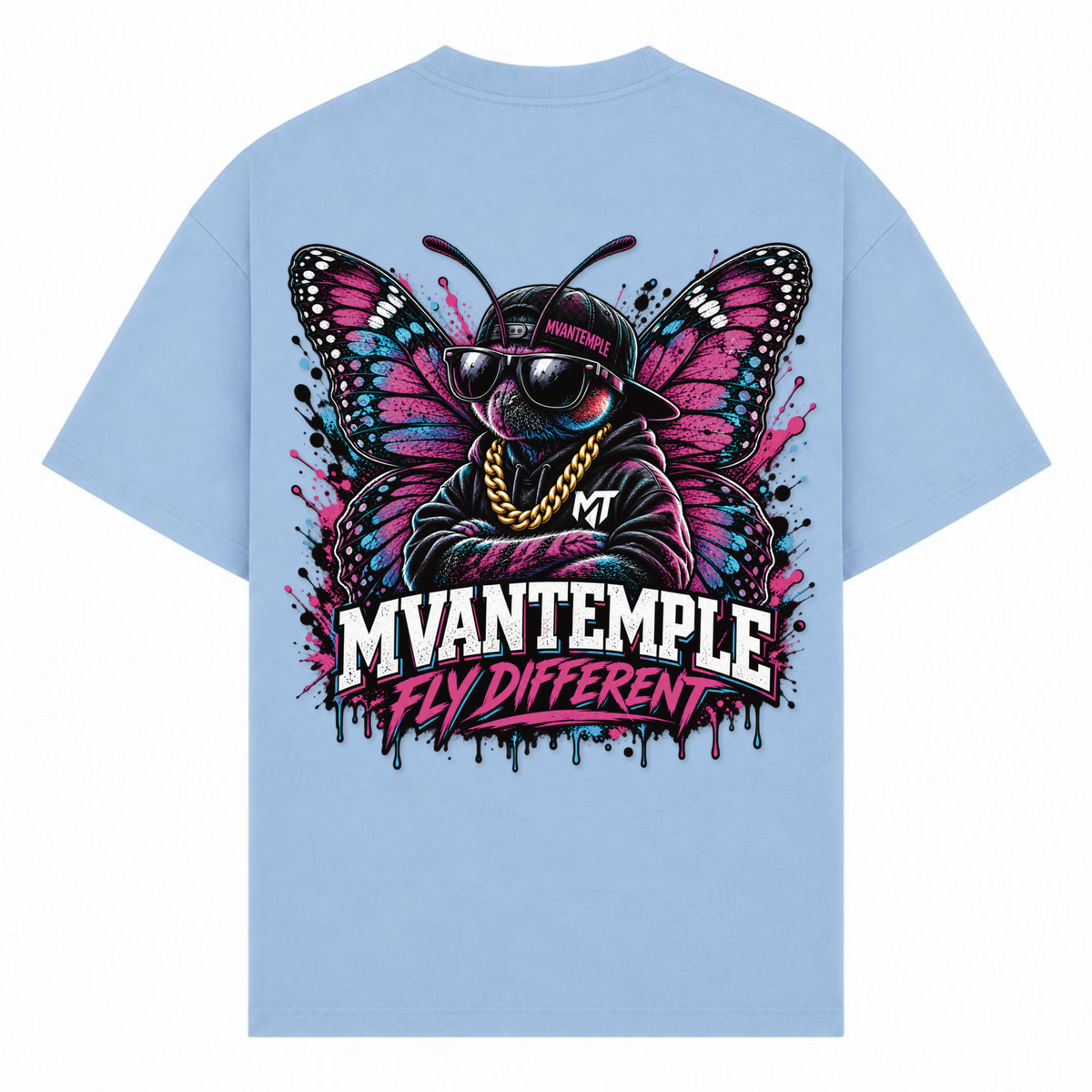 Fly Different - powder blue - Rueckseite