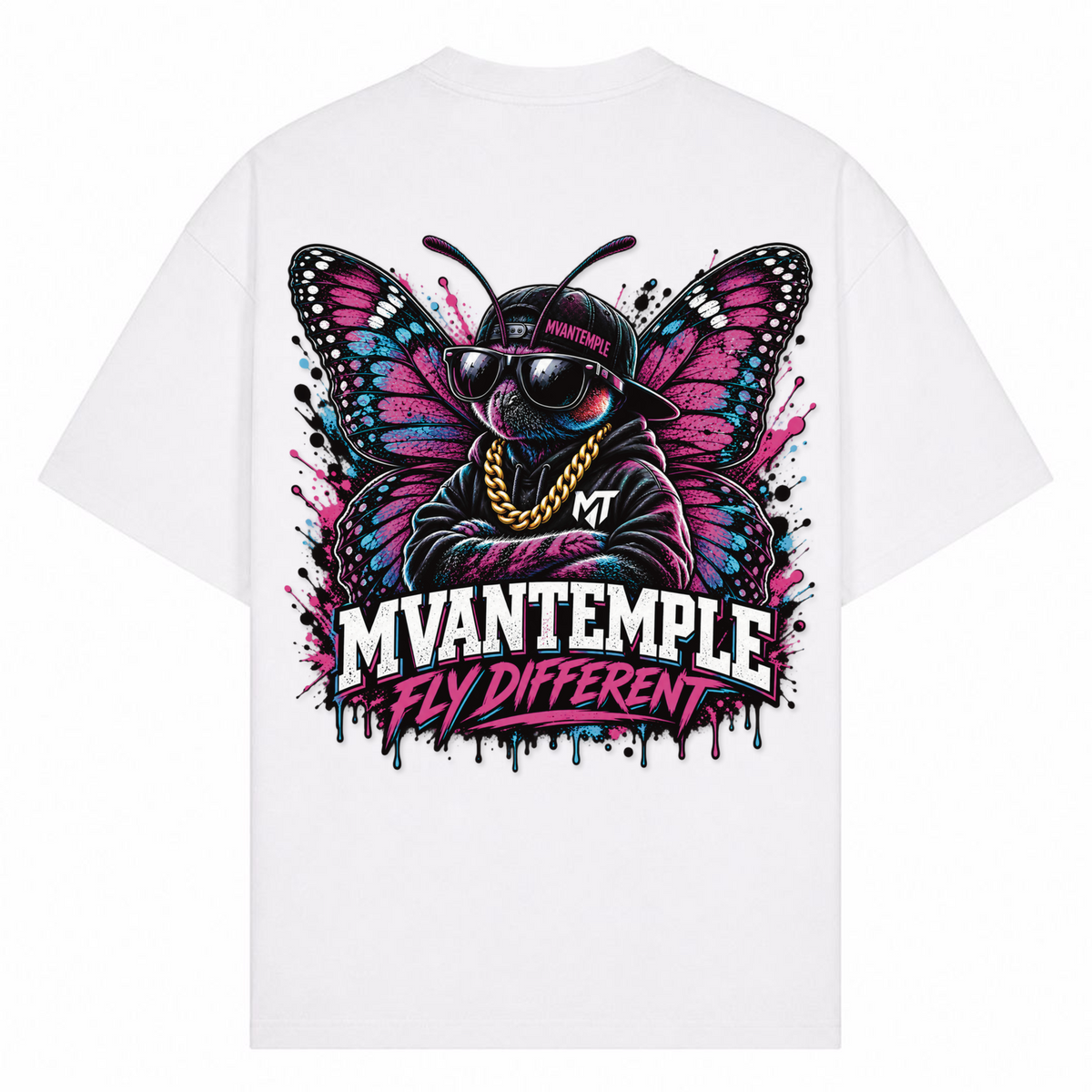 Fly Different - Weiß - Rueckseite