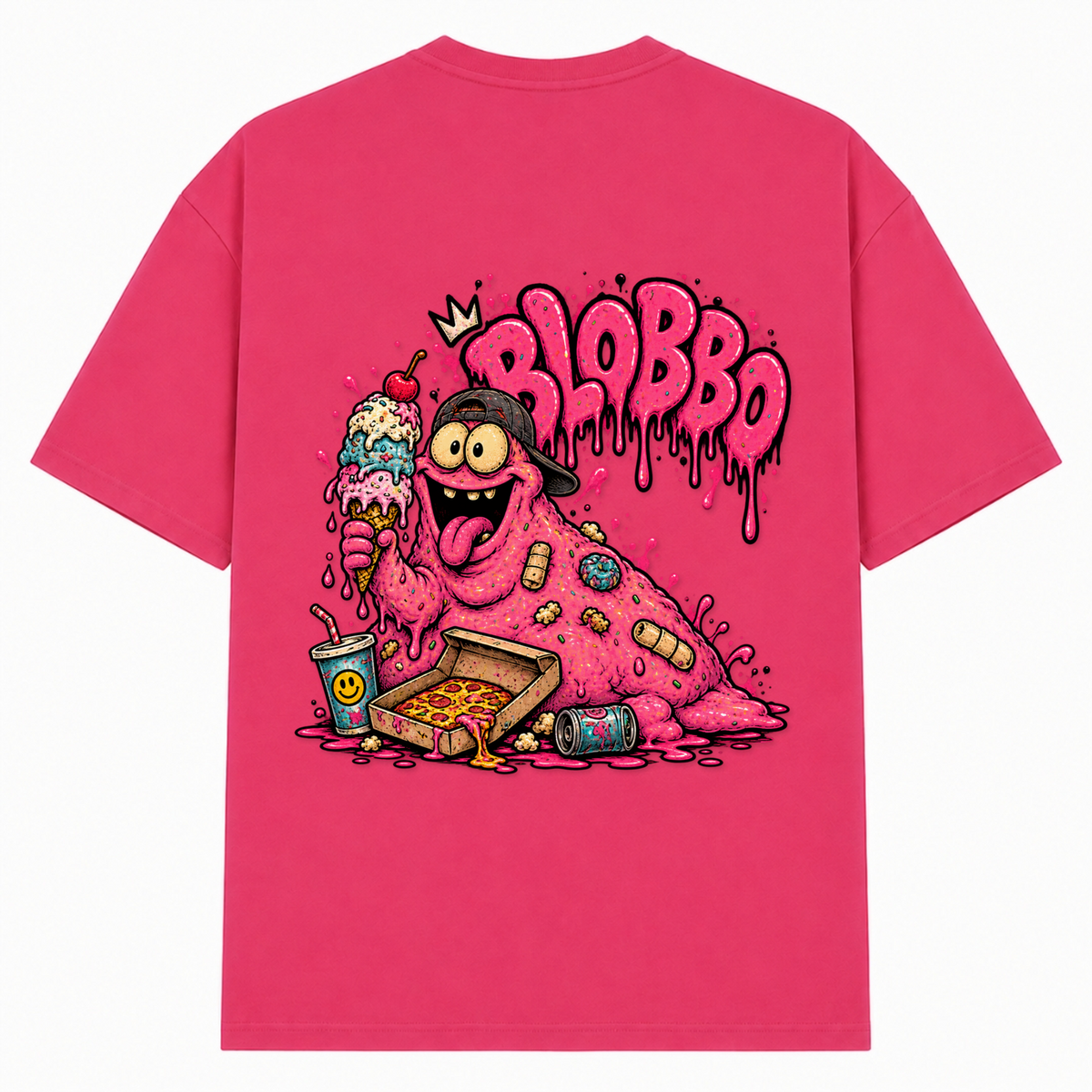 Blobbo - Hibiskus Pink - Rueckseite