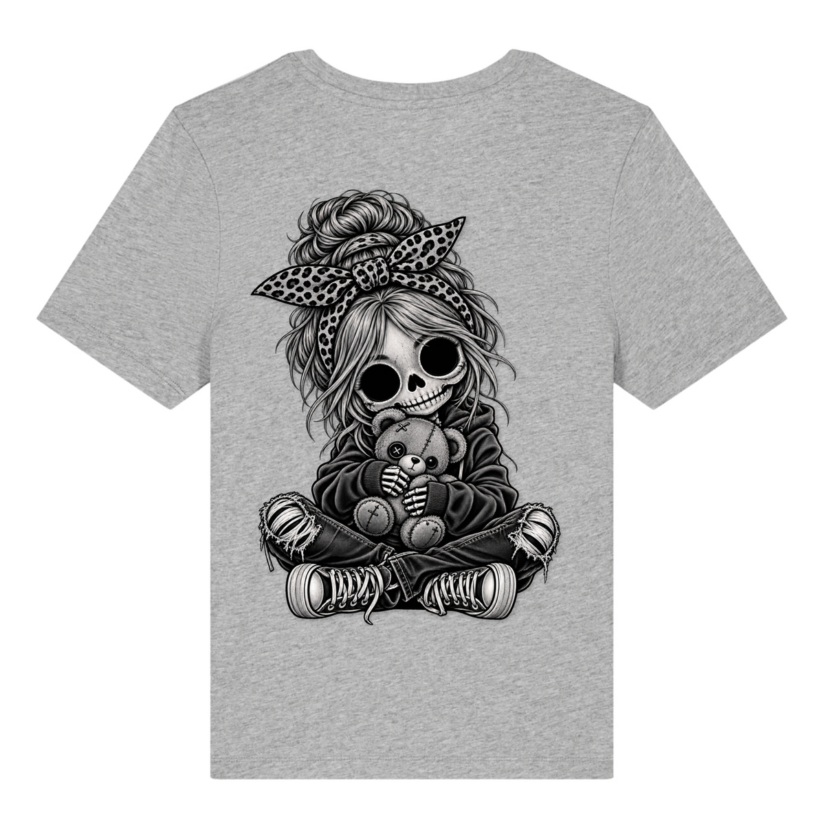 Dead Cute Bear - Heather Grey - Rueckseite