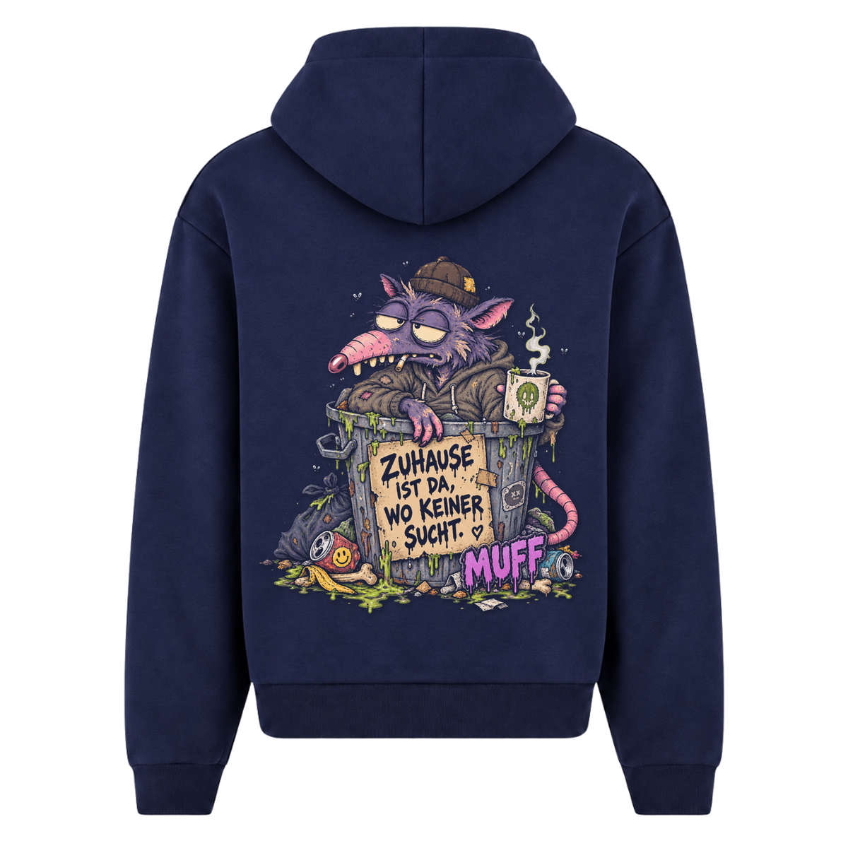 Muff - Navy - Rueckseite