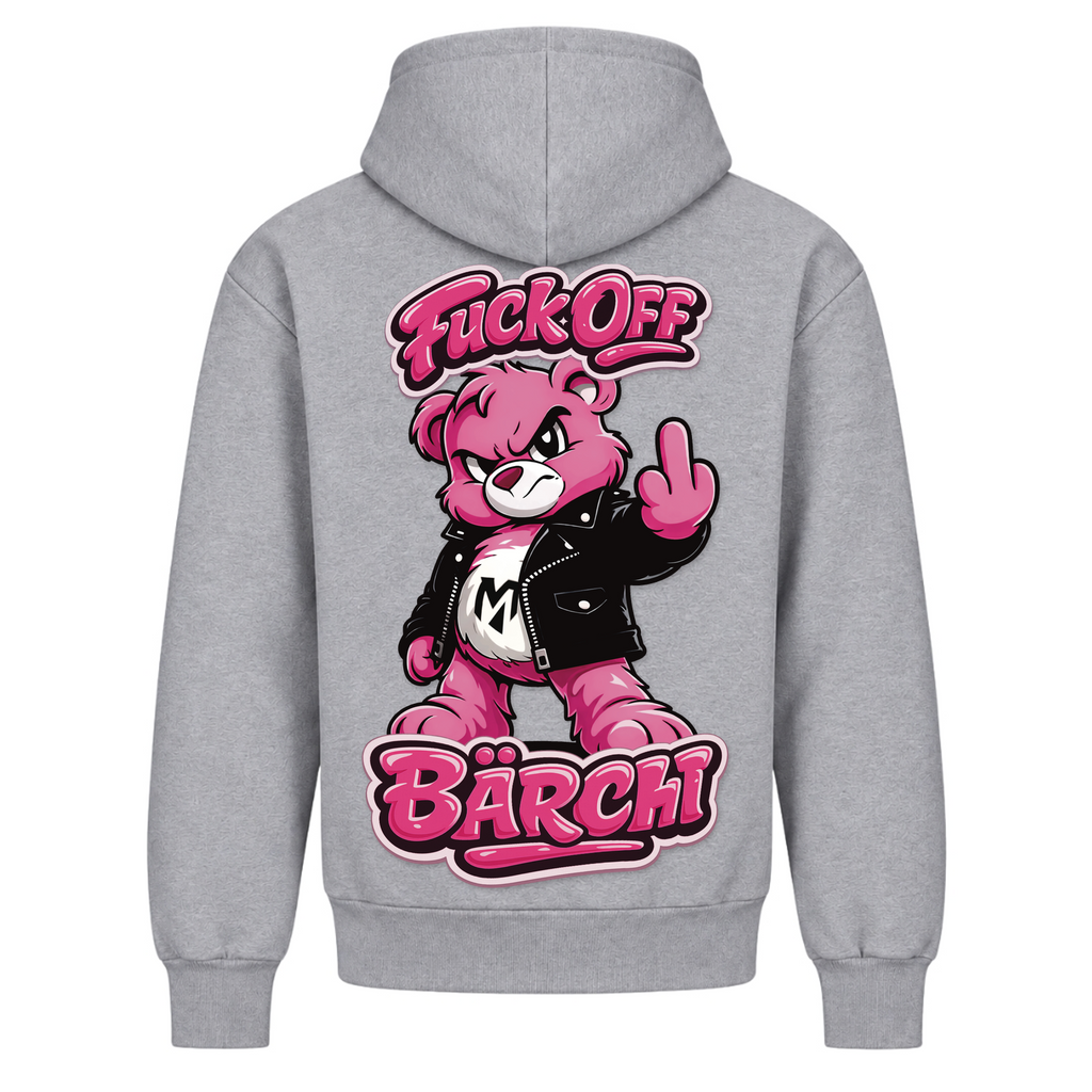 F*uck off Bärchi - Heather Grey - Rueckseite