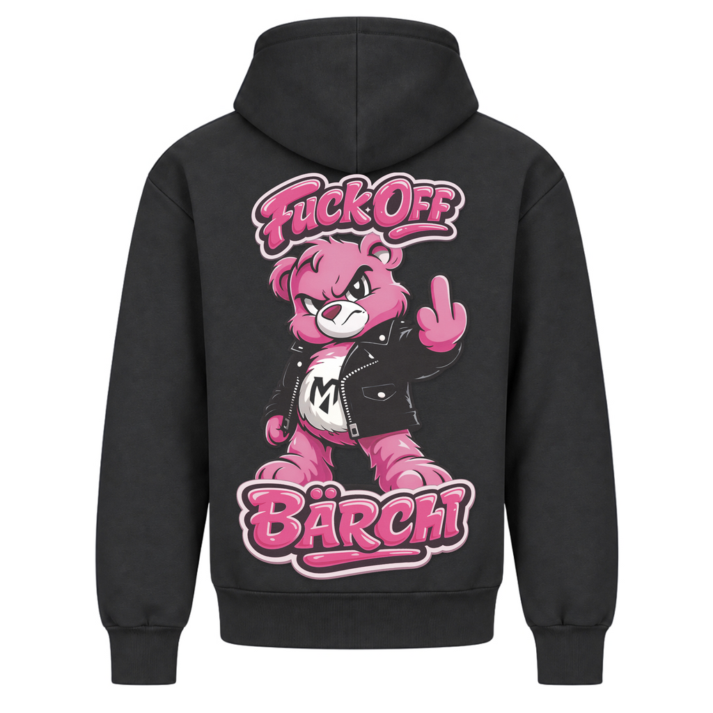 F*uck off Bärchi - Solid Charcoal - Rueckseite