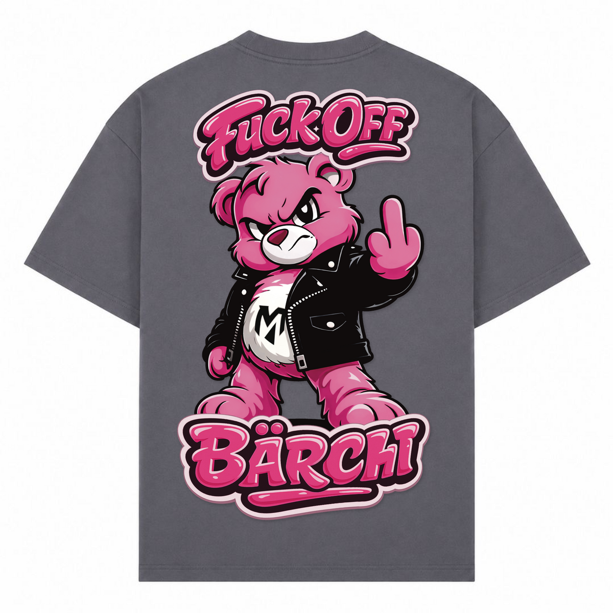 F*uck off Bärchi - dark grey  - Rueckseite