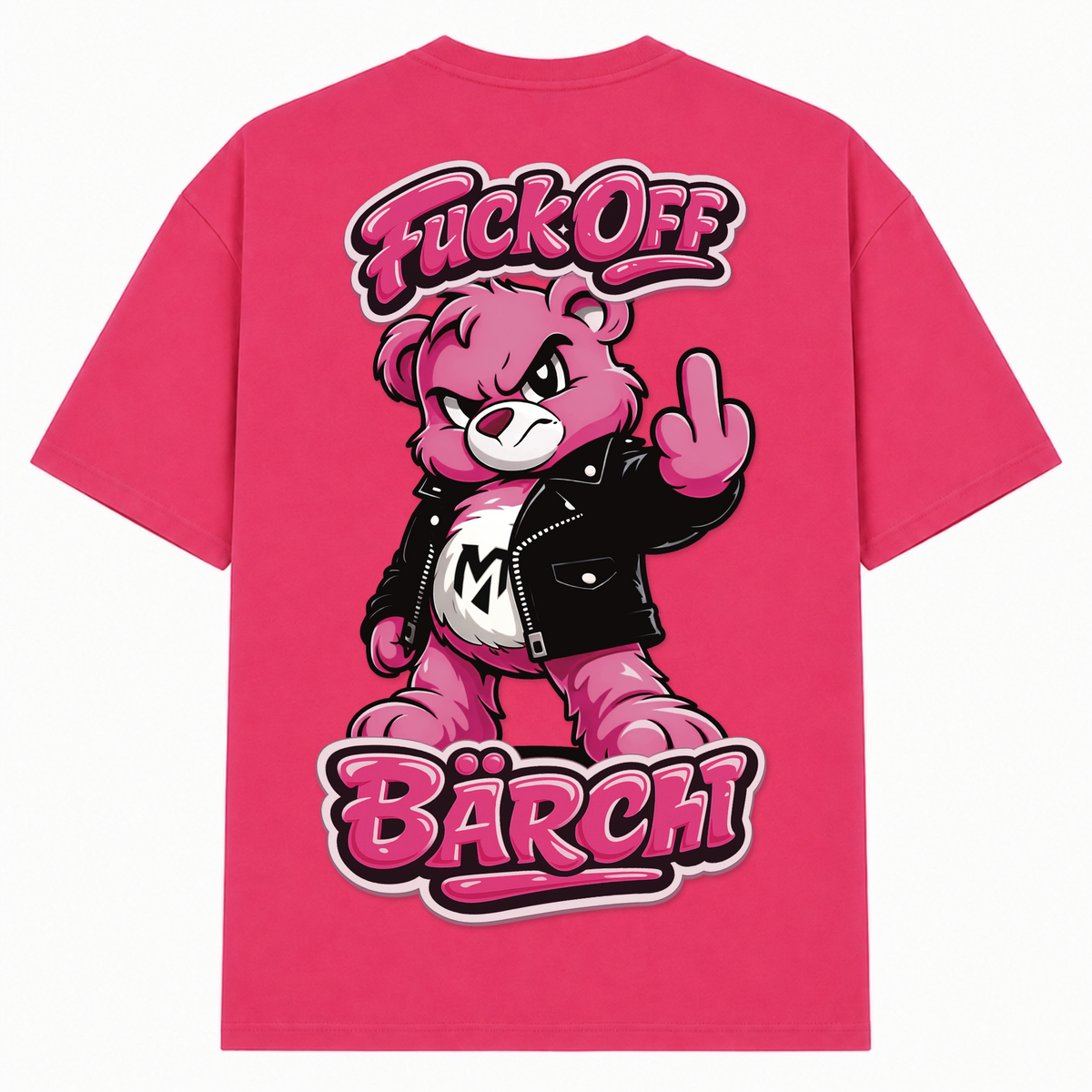F*uck off Bärchi - Hibiskus Pink - Rueckseite