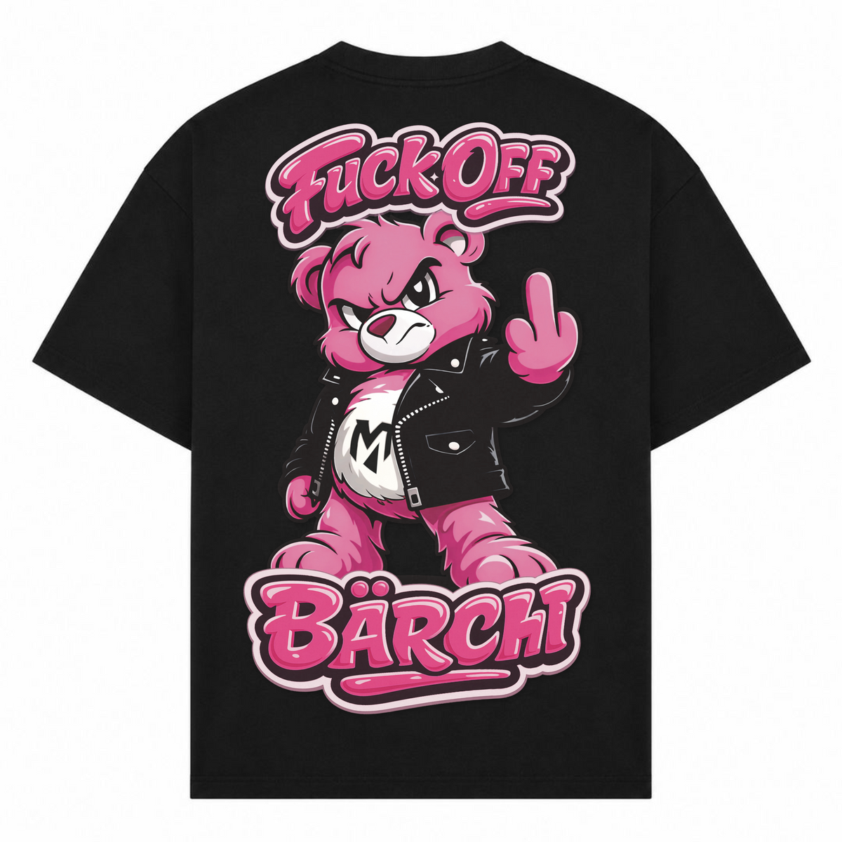 F*uck off Bärchi - Schwarz - Rueckseite