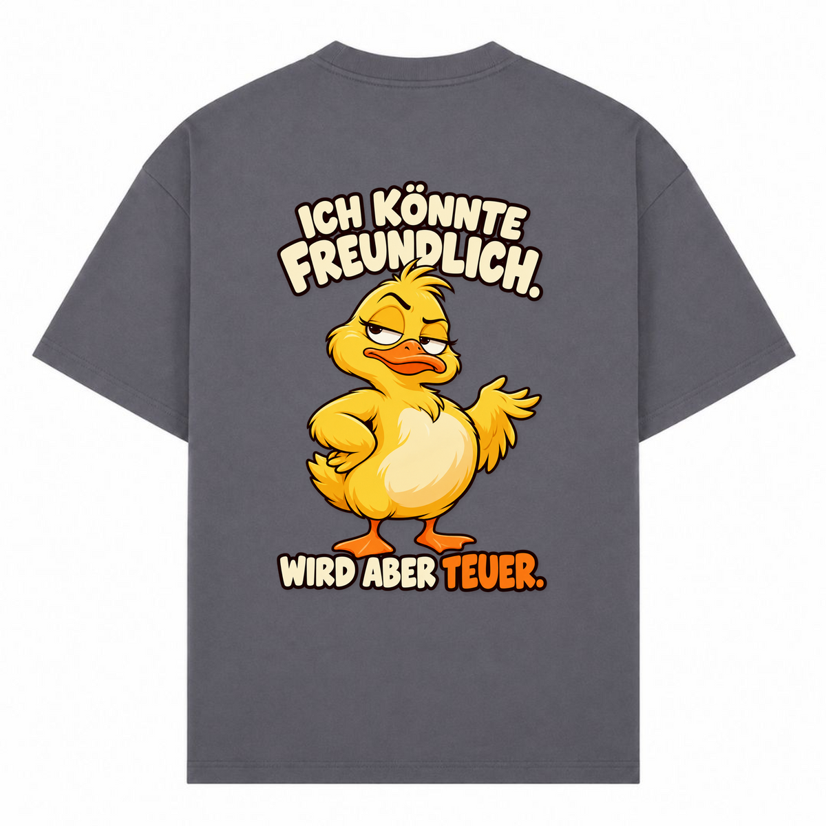 Ich könnte... - dark grey  - Rueckseite