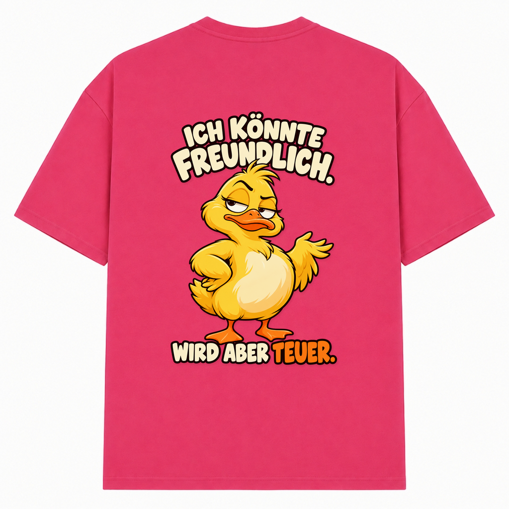 Ich könnte... - Hibiskus Pink - Rueckseite
