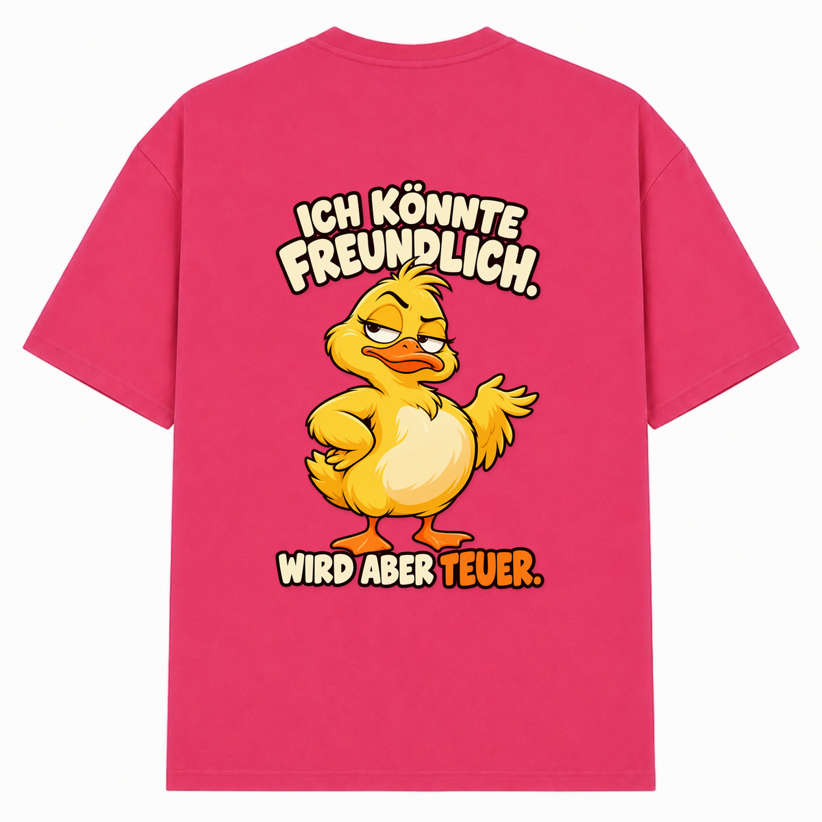 Ich könnte... - Hibiskus Pink - Rueckseite