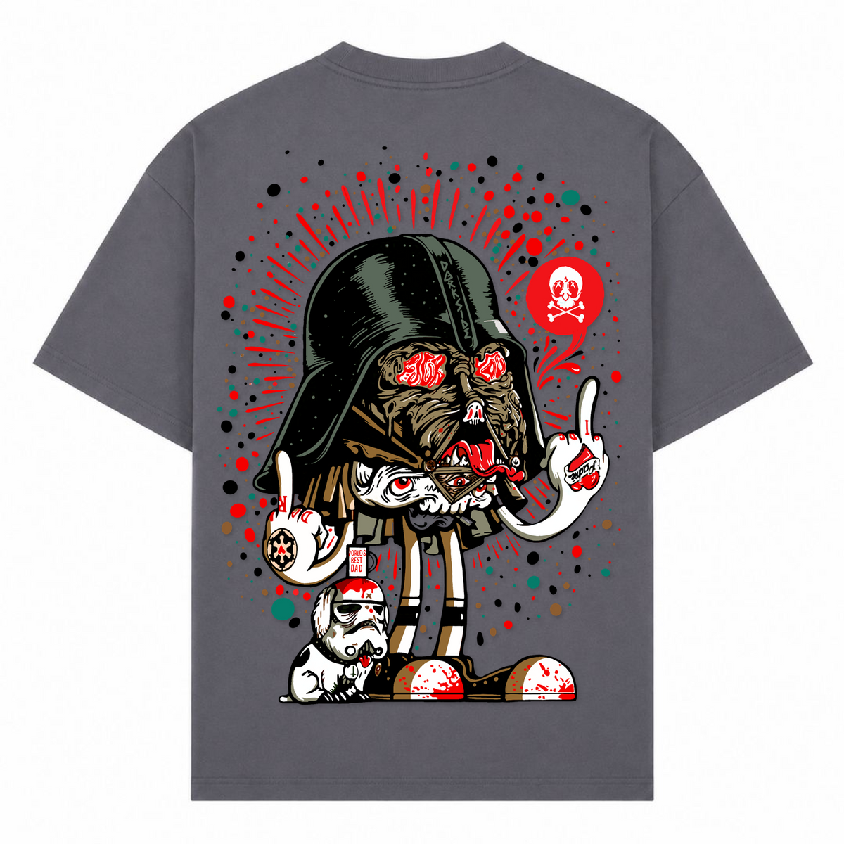 Darth F*uck - dark grey  - Rueckseite