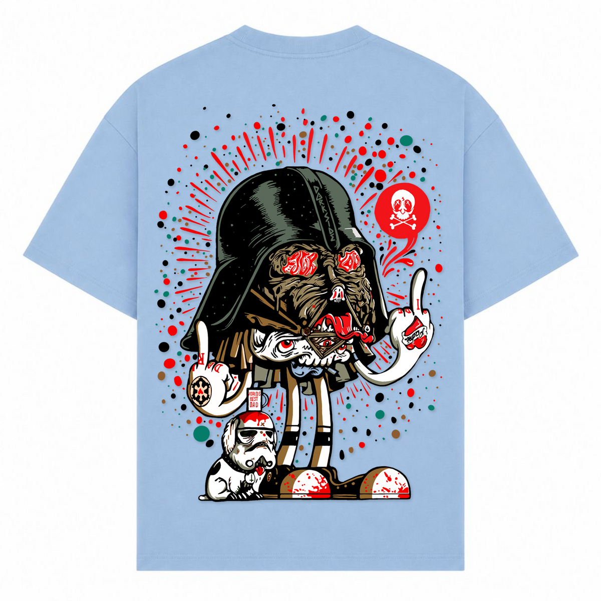 Darth F*uck - powder blue - Rueckseite