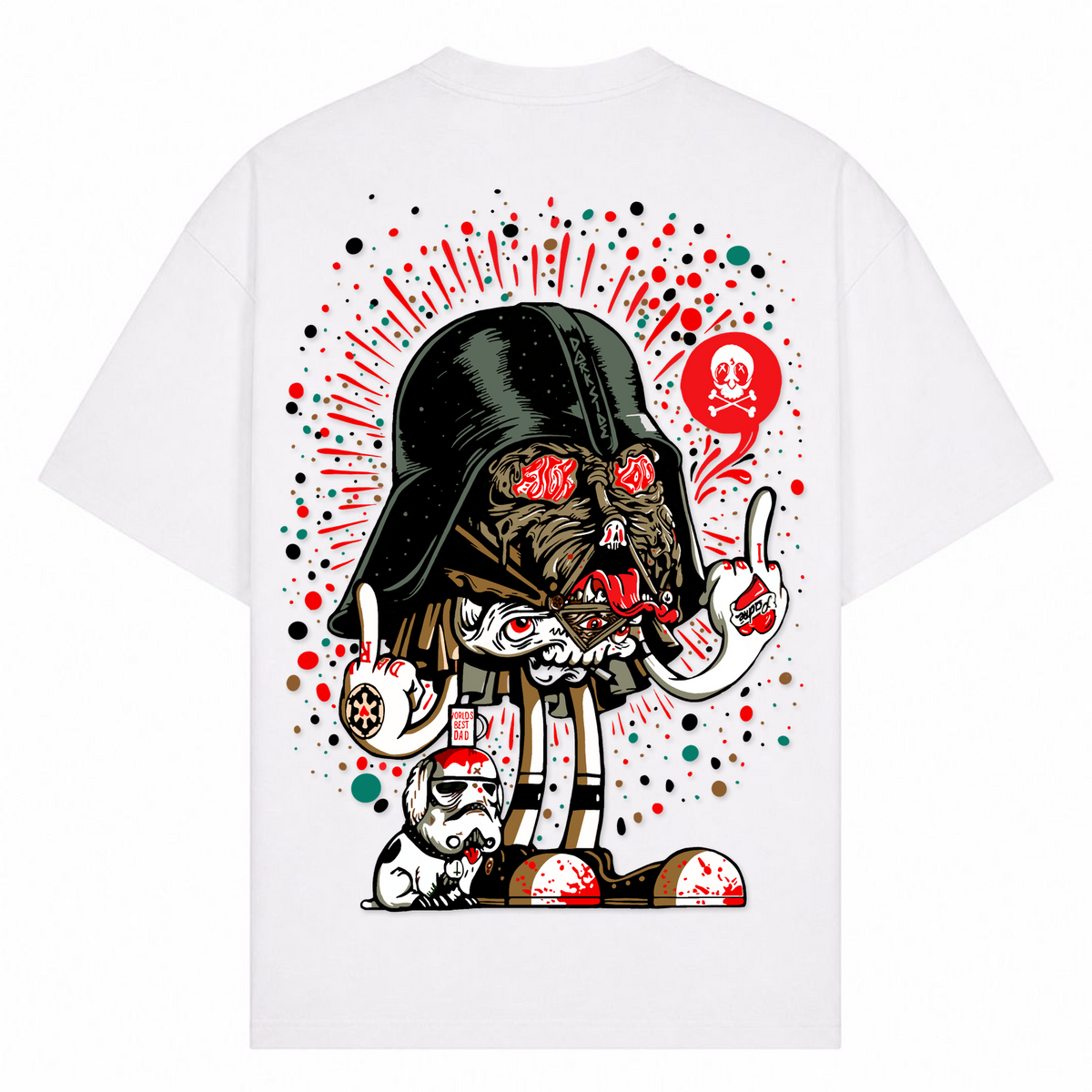 Darth F*uck - Weiß - Rueckseite
