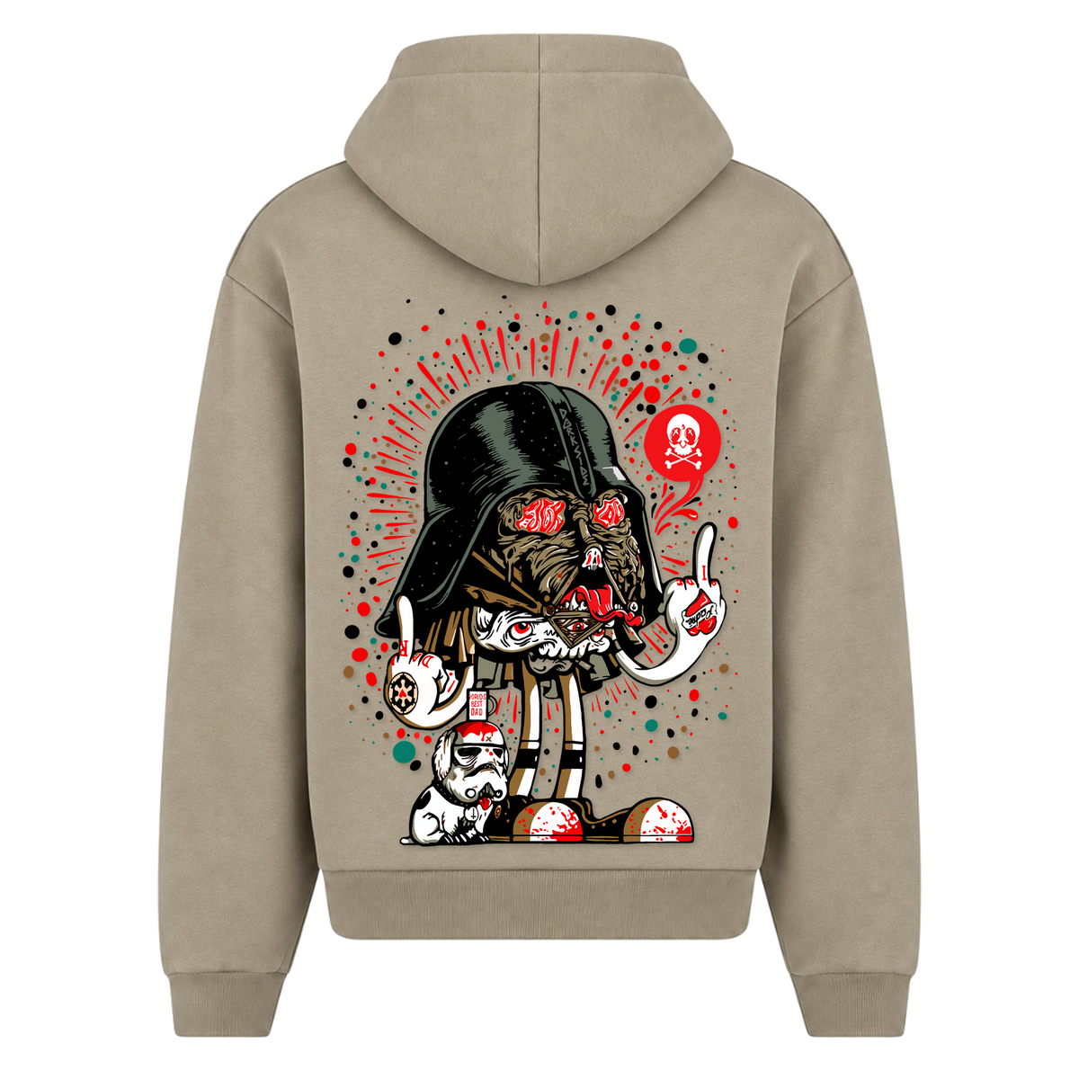 Darth F*ck - Pale Olive - Rueckseite
