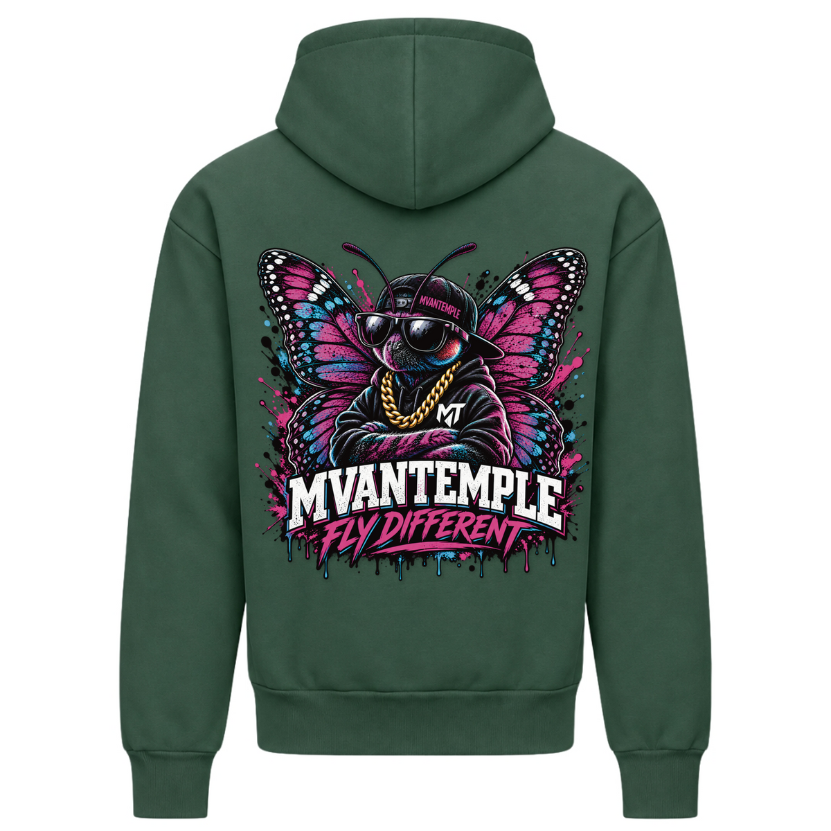 Fly Different - Bottle Green - Rueckseite