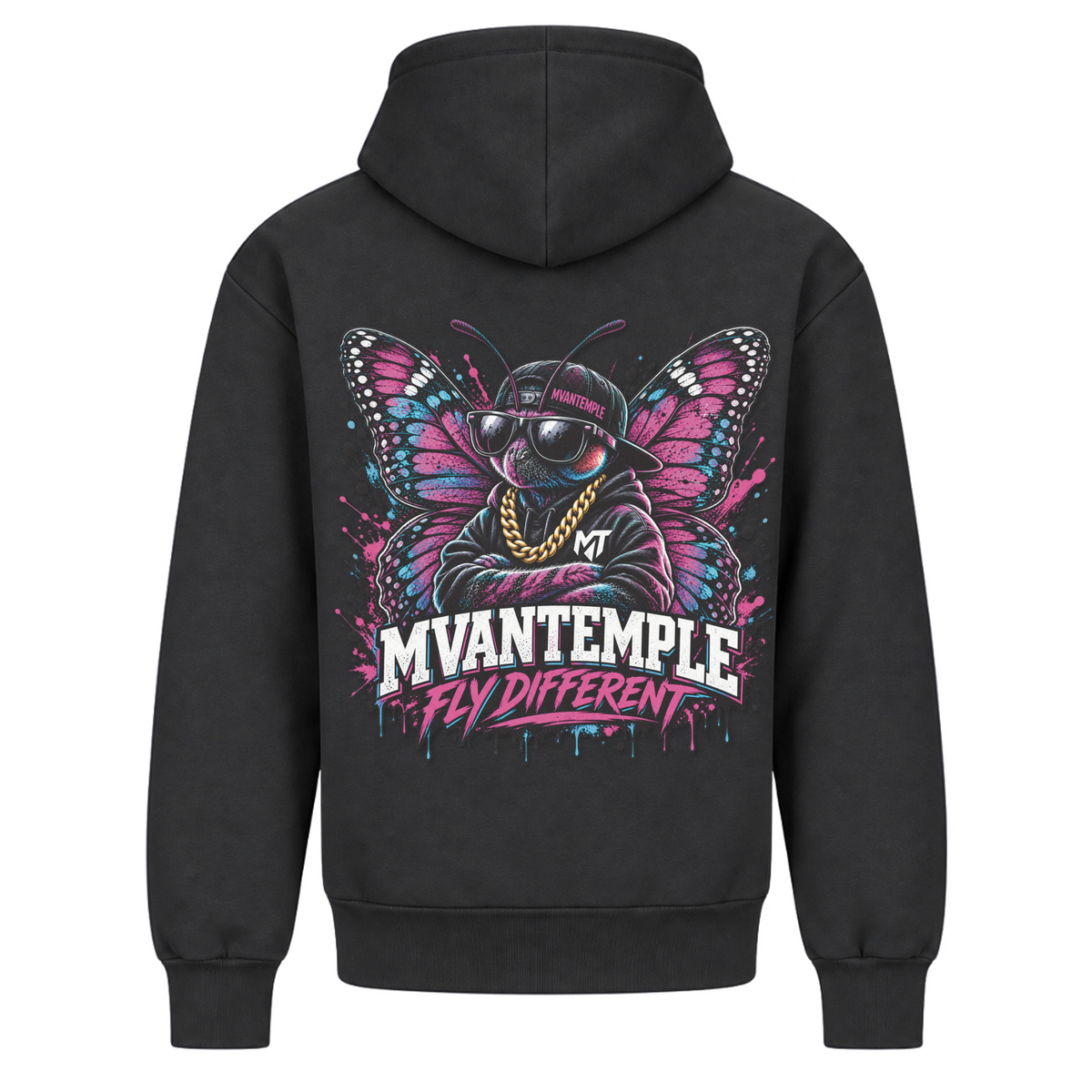 Fly Different - Solid Charcoal - Rueckseite
